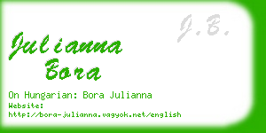 julianna bora business card